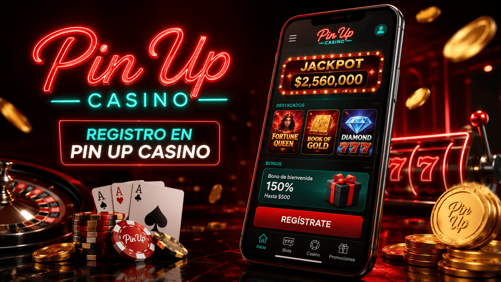 Formulario de registro en Pin Up Casino para usuarios chilenos